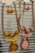 Wired Wrap Stones Necklace Set - Image 2